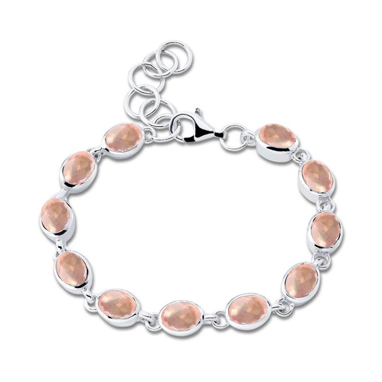 Rosenquarz Armband