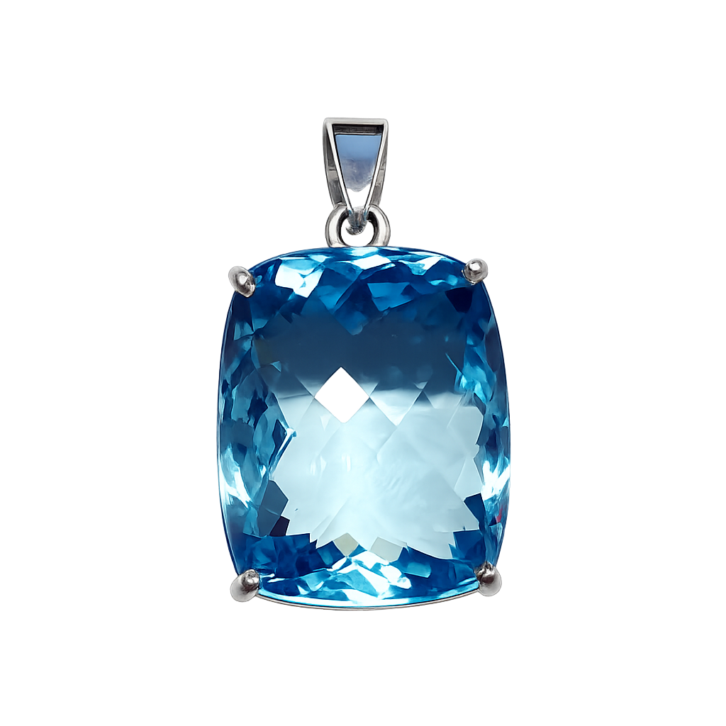 Blau Topas Anhänger