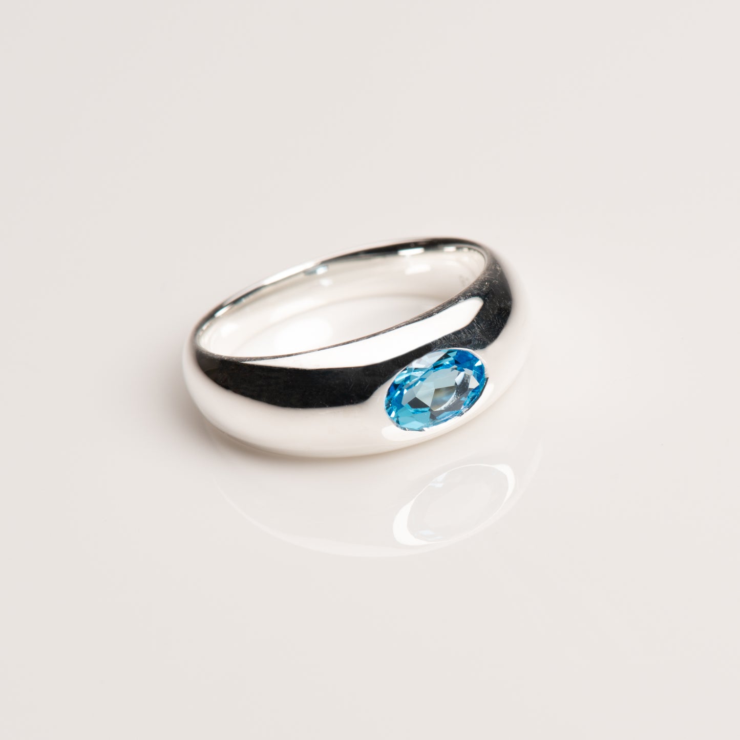 Blau Topas Ring