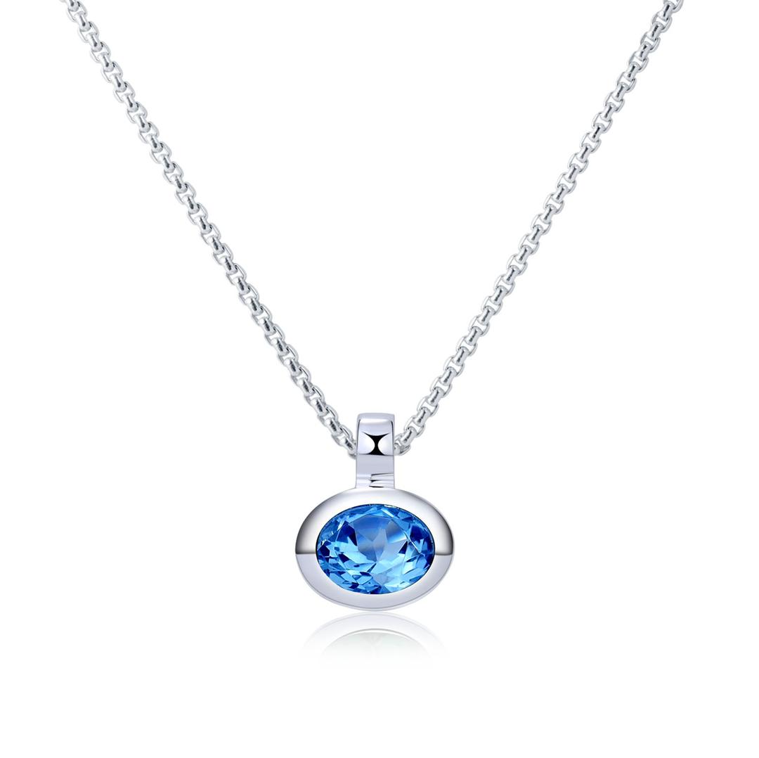 Blau Topas Anhänger