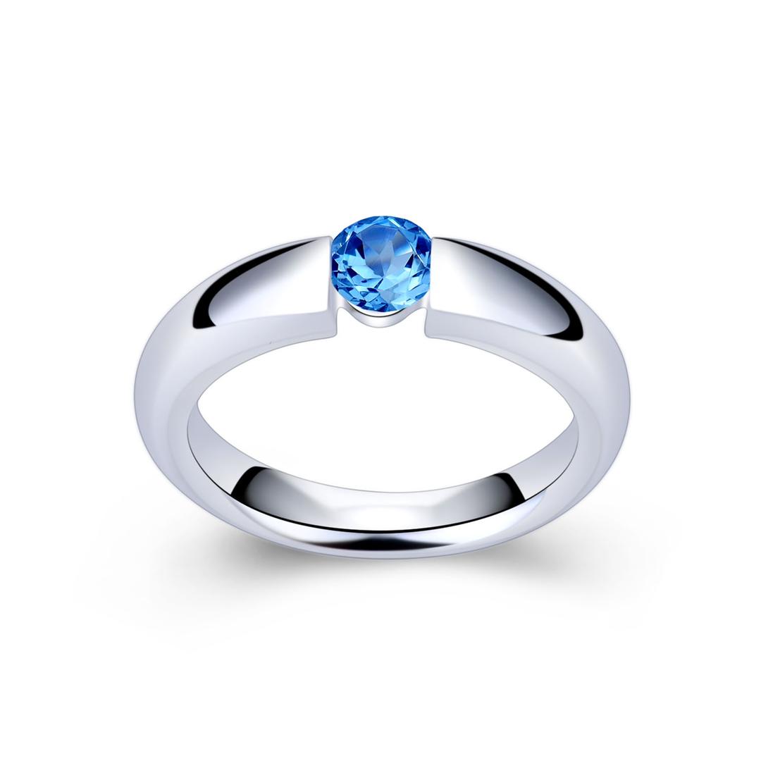 Blau Topas Ring