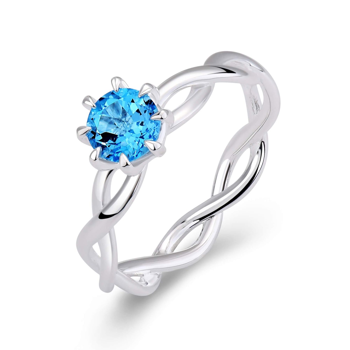 Blau Topas Ring