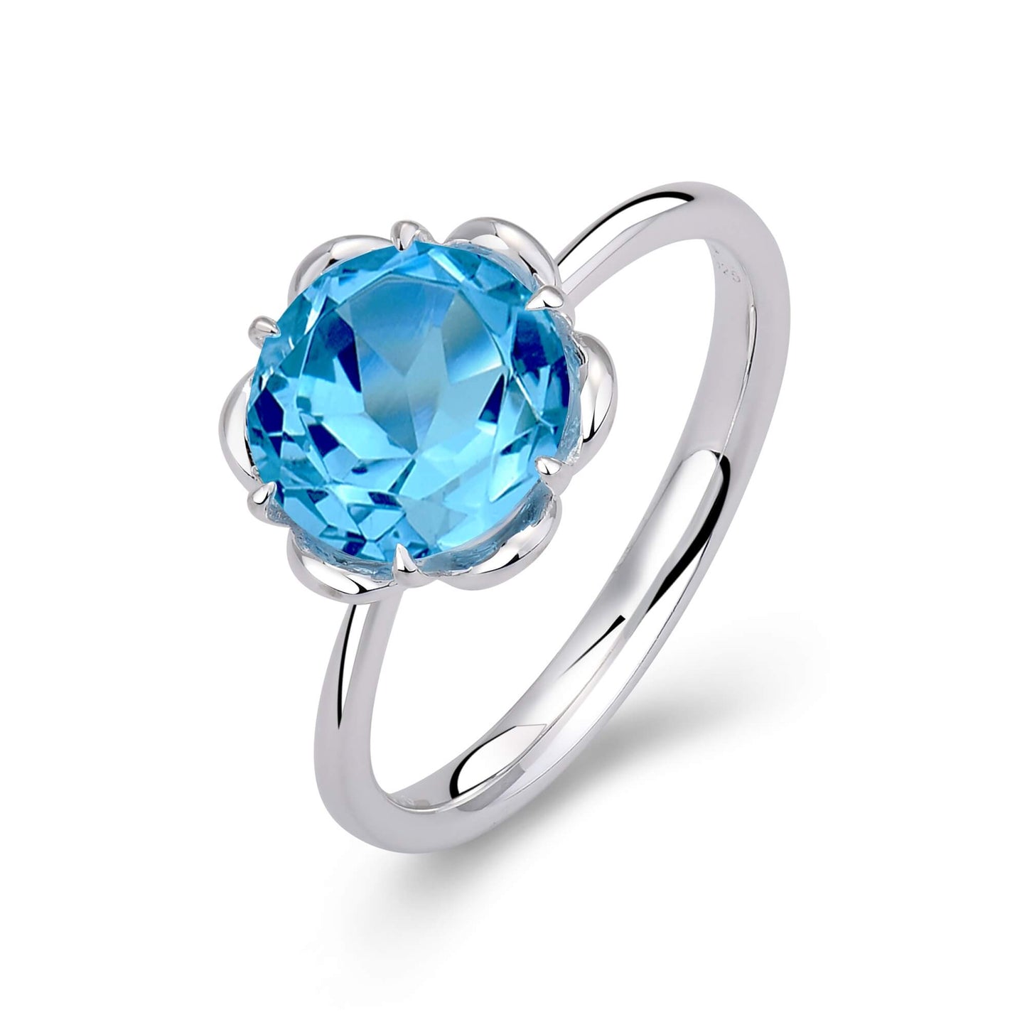 Blau Topas Ring