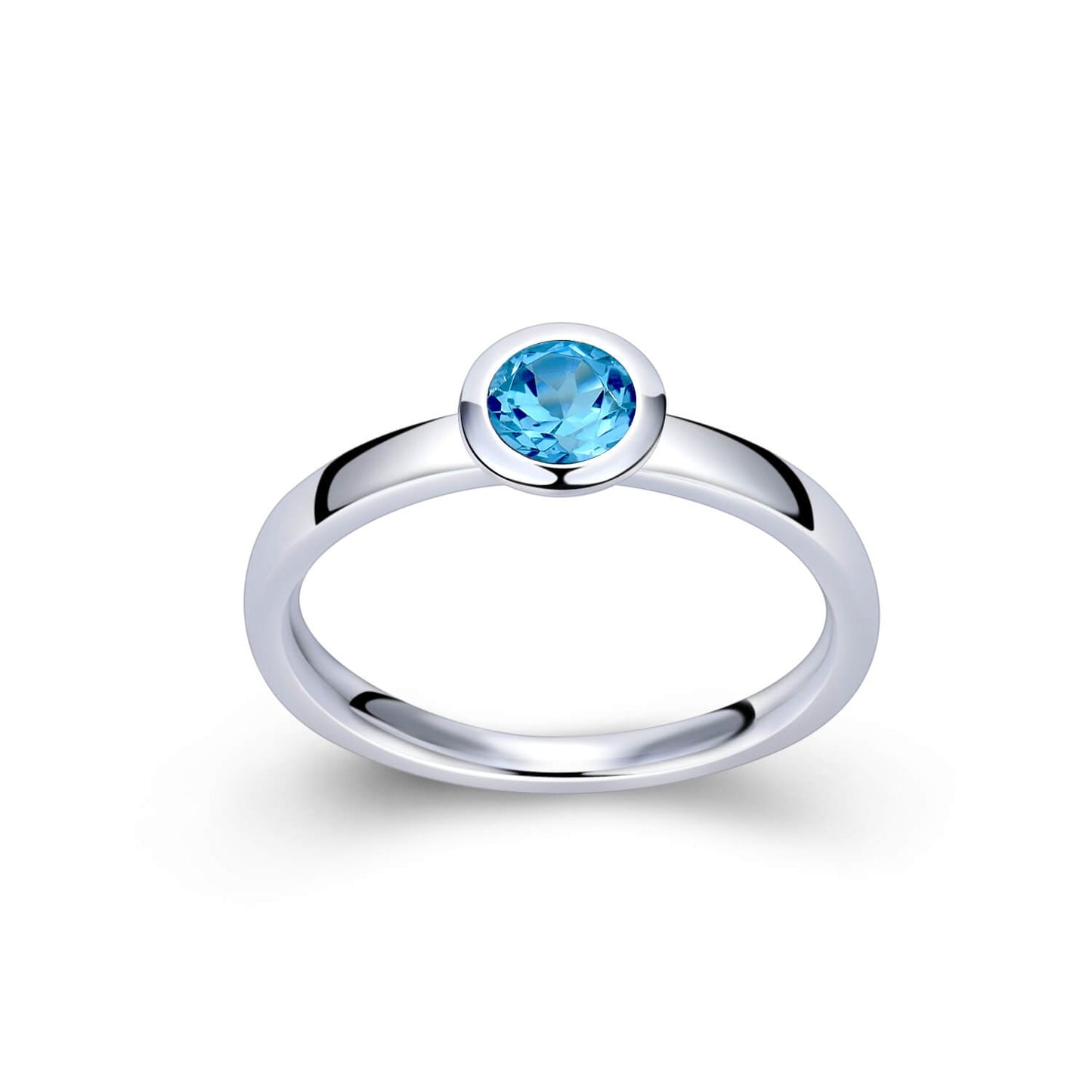 Blau Topas Ring