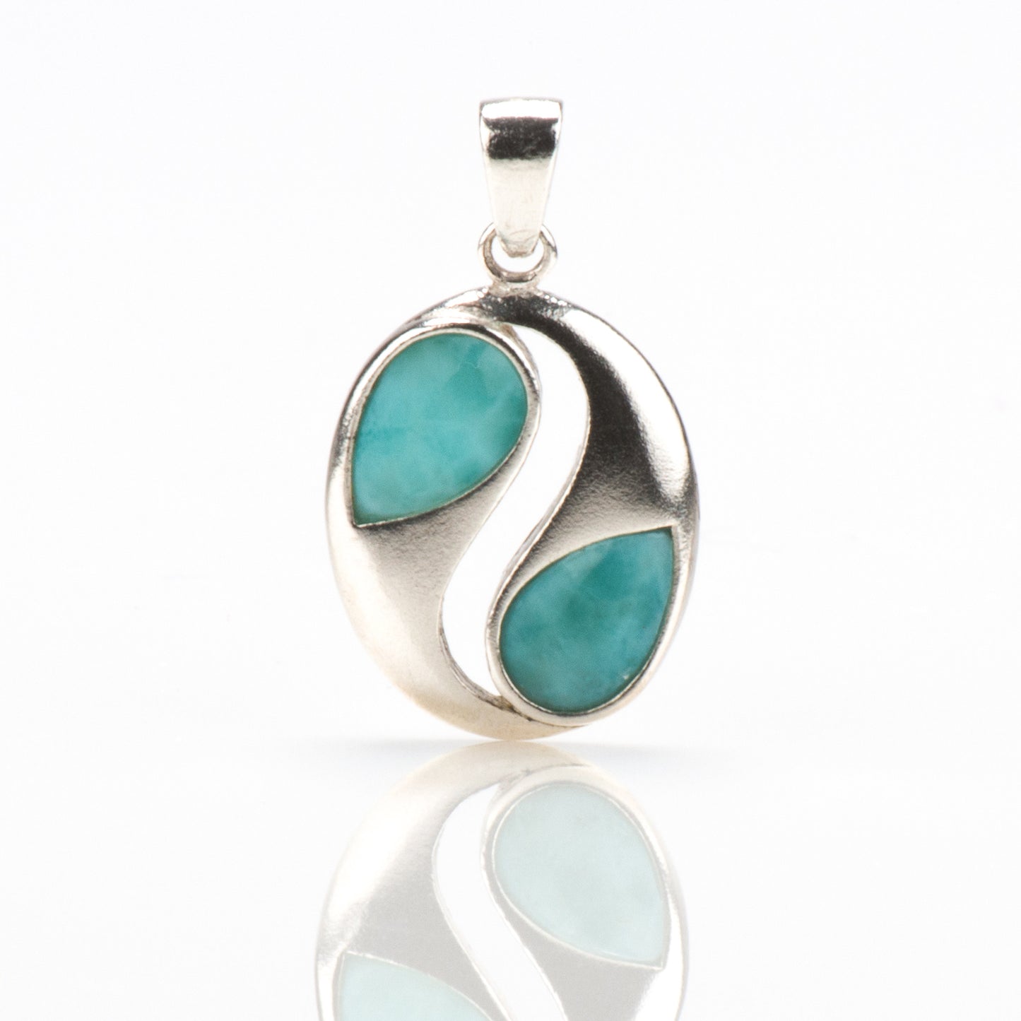 Larimar Anhänger Yin und Yang
