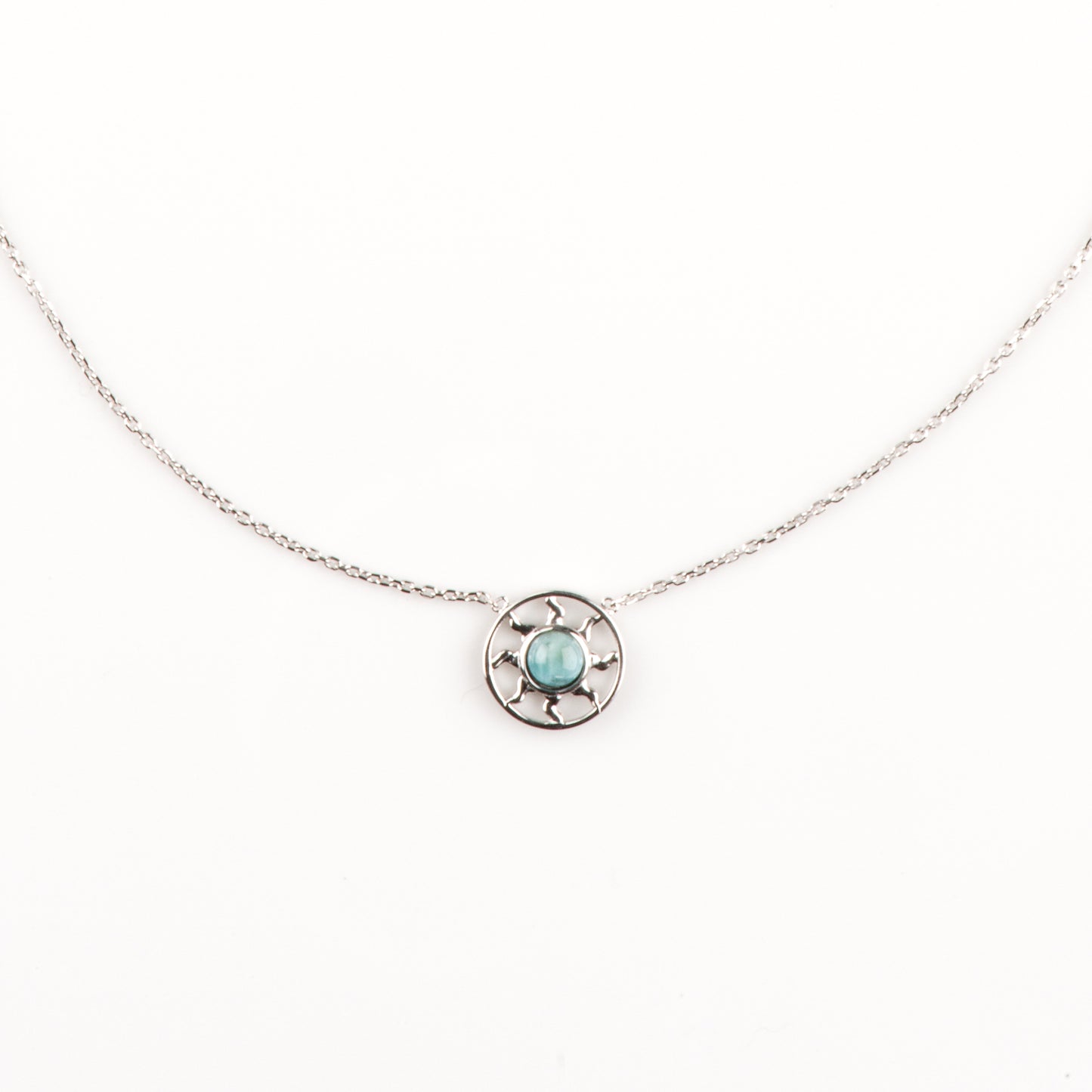 Larimar Collier Sonne
