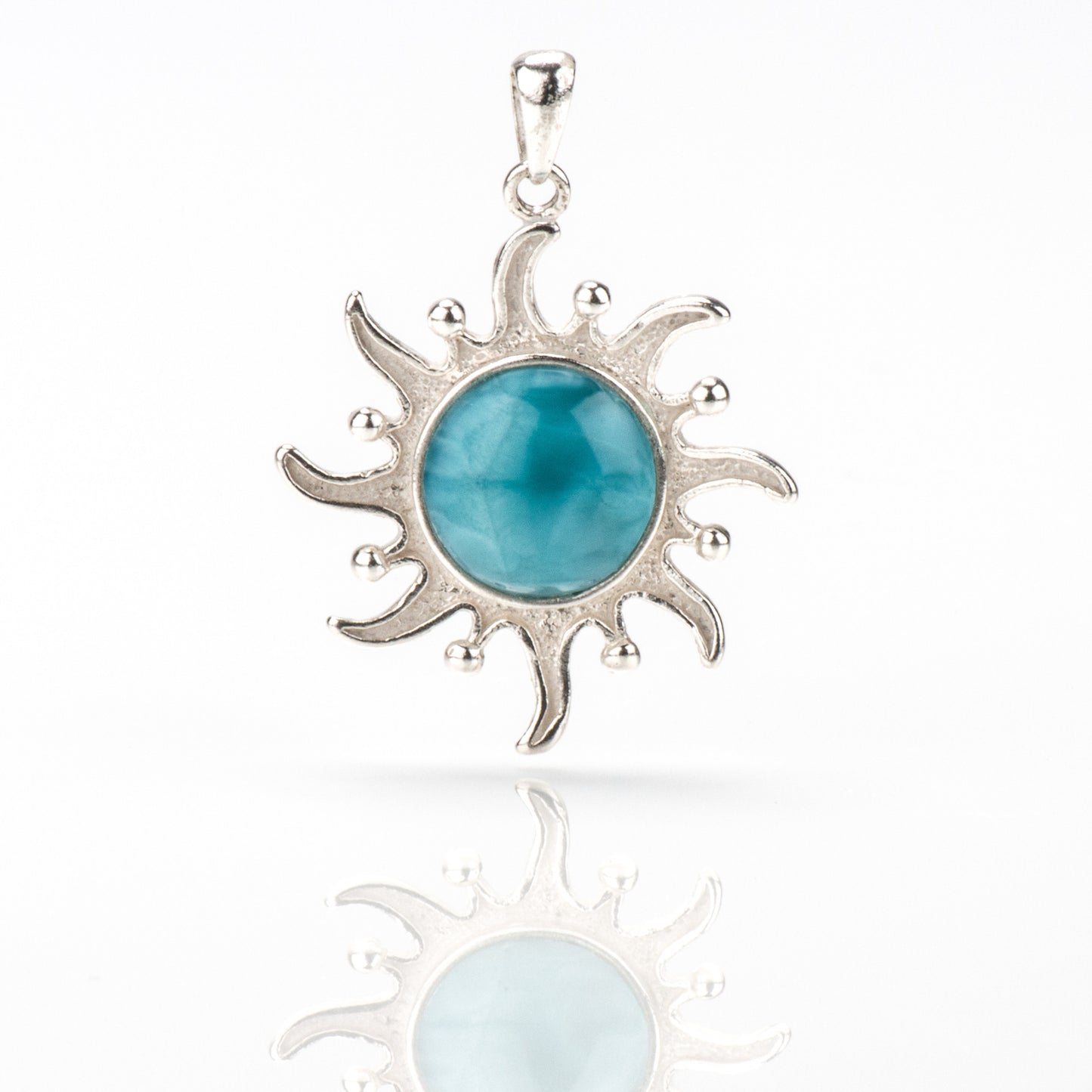 Larimar Anhänger Sonne