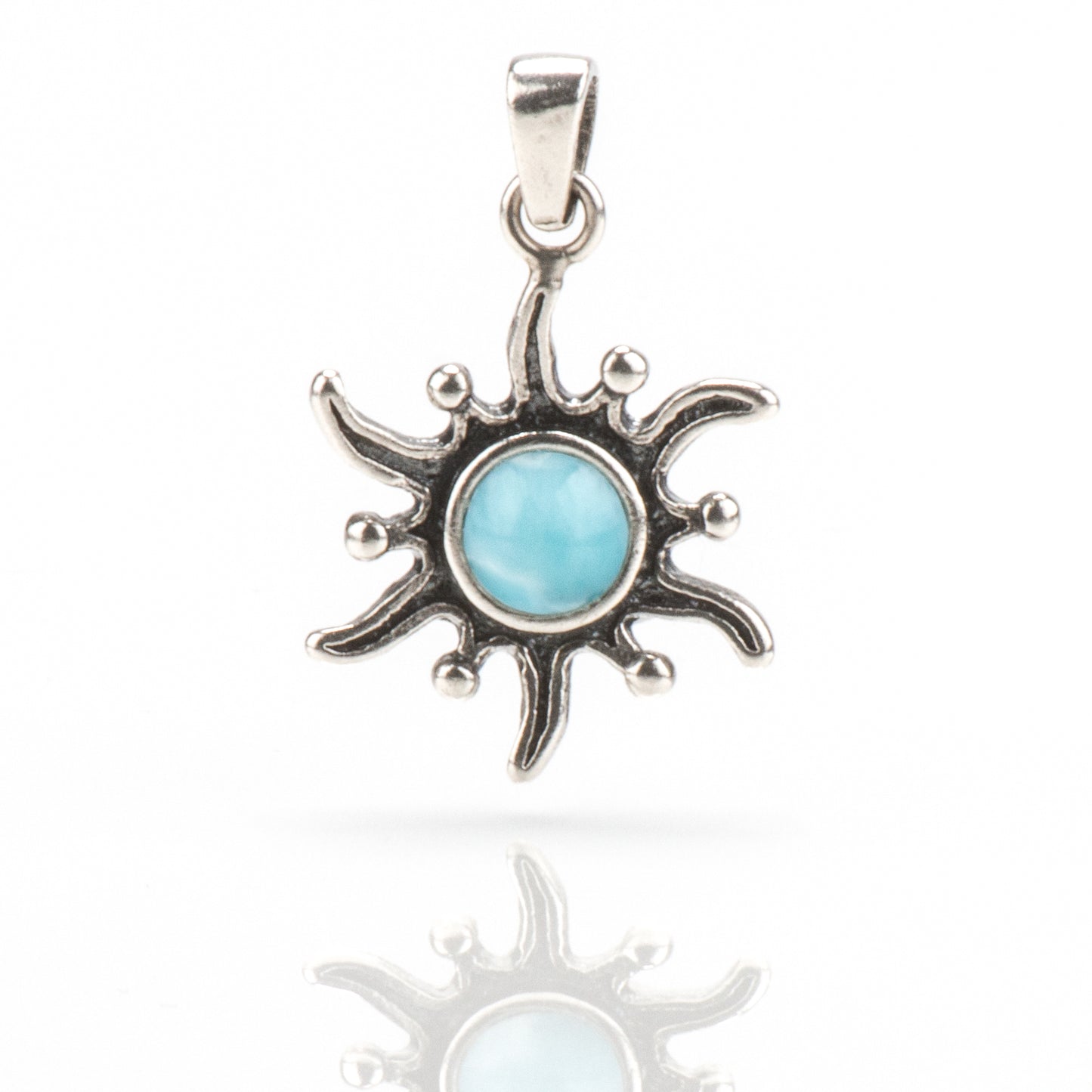 Larimar Anhänger Sonne