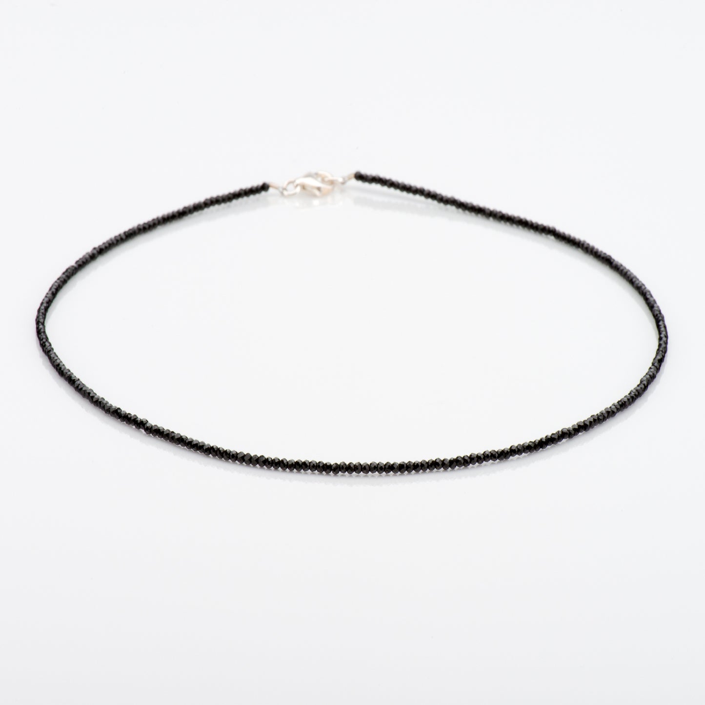 Naturstein schwarze Spinell Kette