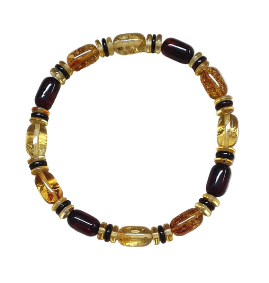 Naturbernstein Armband poliert