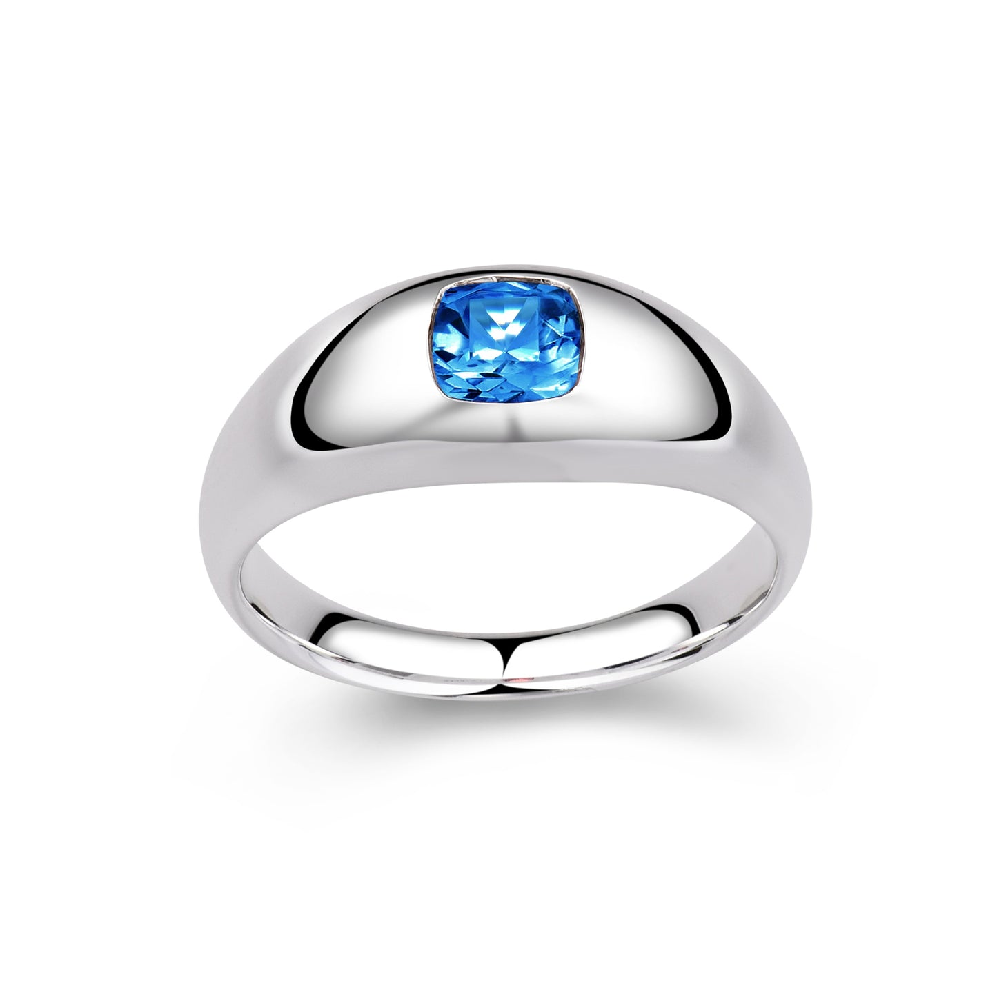 Blau Topas Ring