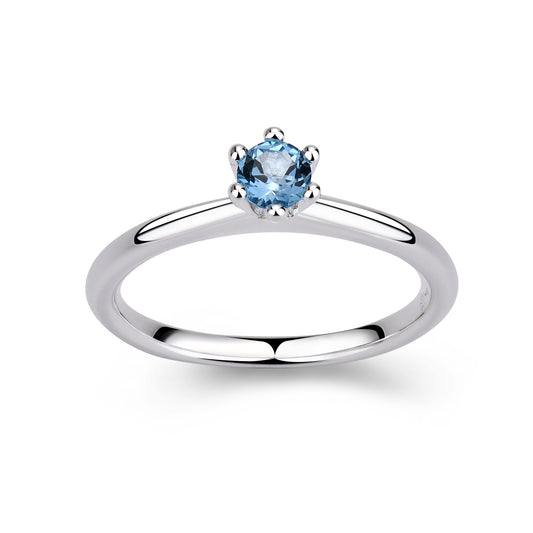 Blau Topas Ring