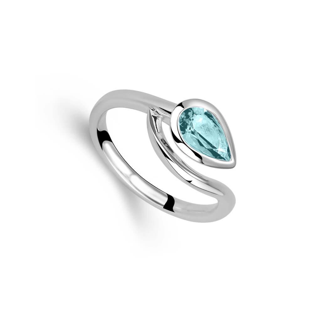 Blau Topas Ring