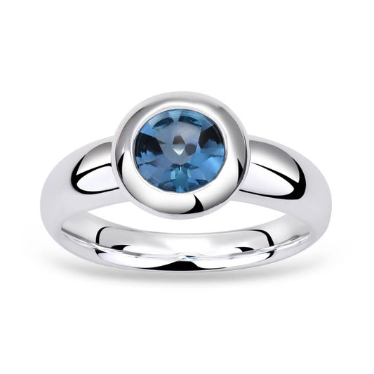 Blau Topas Ring