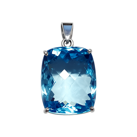 Blau Topas Anhänger
