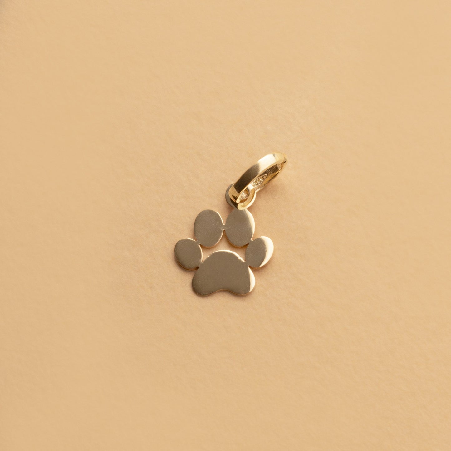 Anhänger Hundepfote 14k Gelbgold