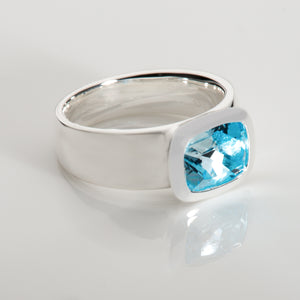 Blau Topas Ring