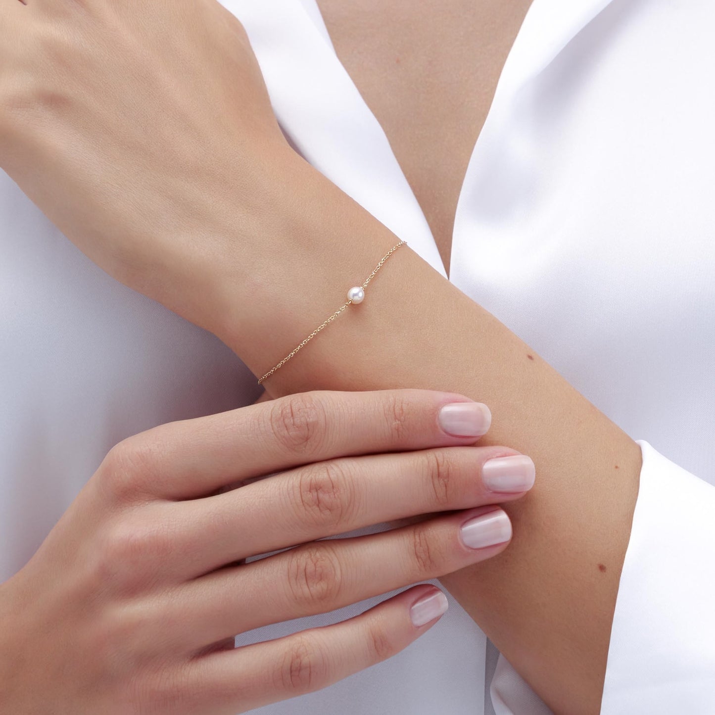 Armband Perle 14k Gelbgold