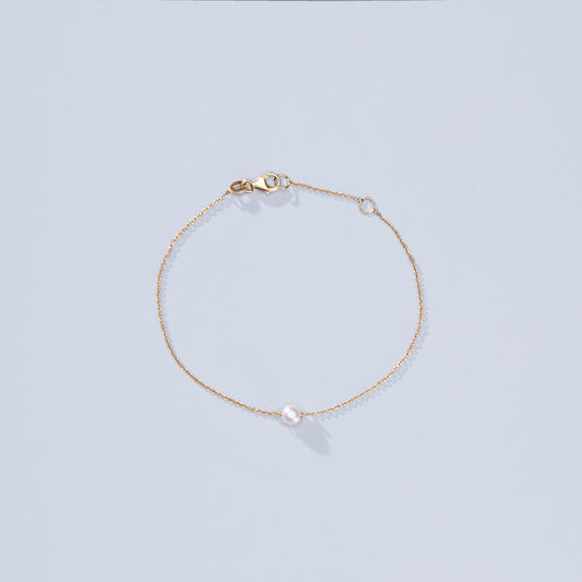 Armband Perle 14k Gelbgold