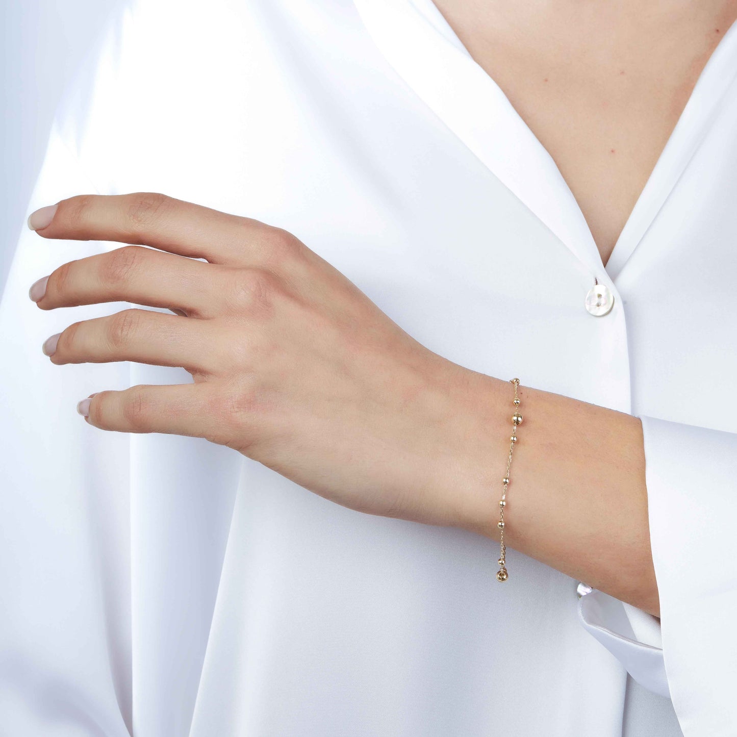 Armband Kugel-Elemente 14k Gelbgold