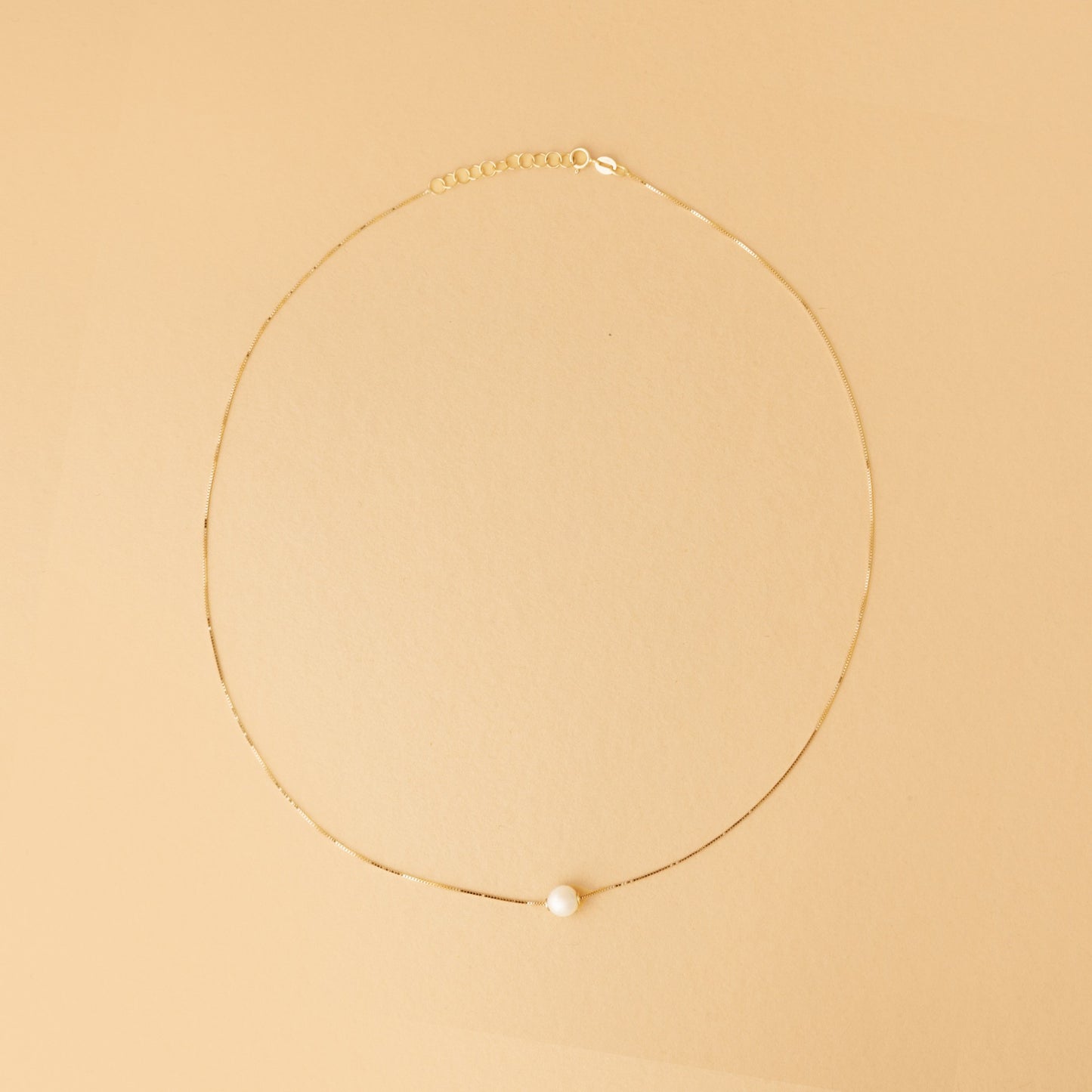 Collier Perle 14k Gelbgold