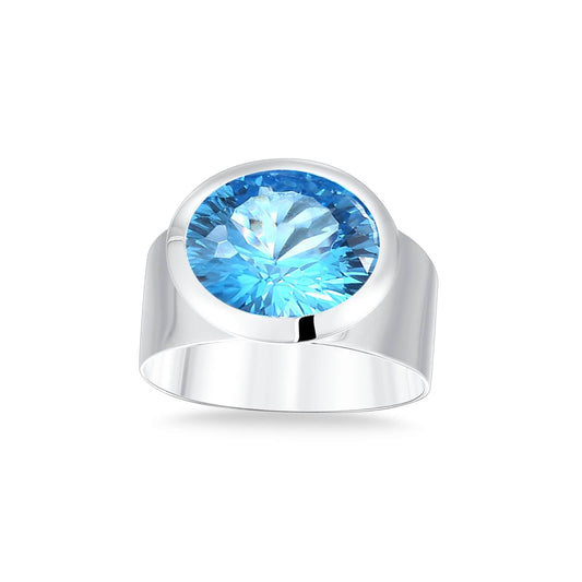 Blau Topas Ring