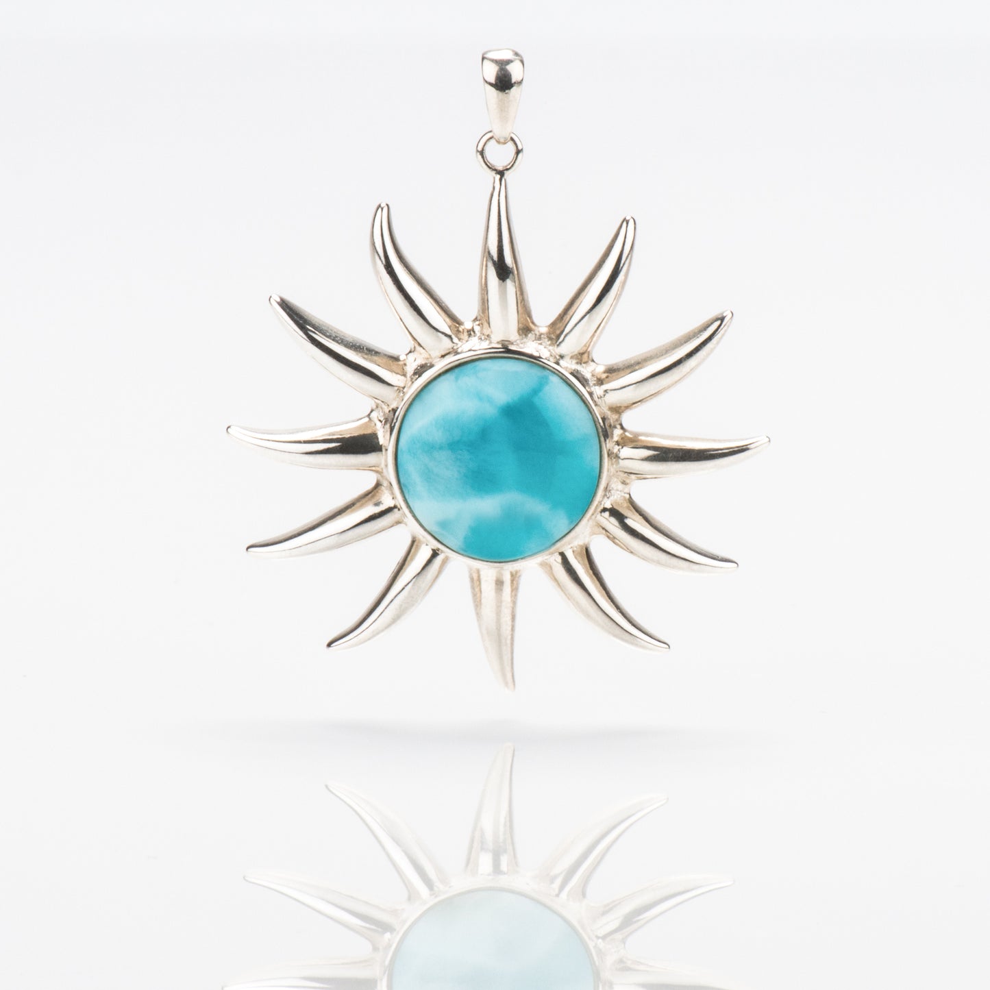 Larimar Anhänger Sonne