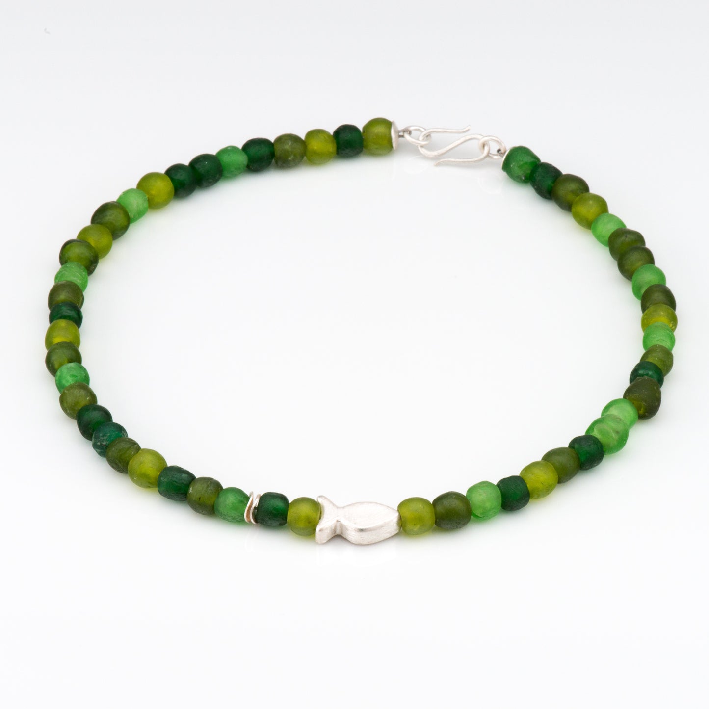 Meeresglas Collier Fisch